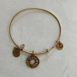 Alex and ani Life Preserver bangle in Gold
